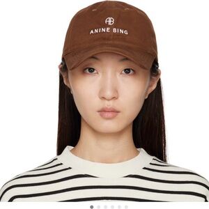 Anine Bing Sport Chocolate Hat